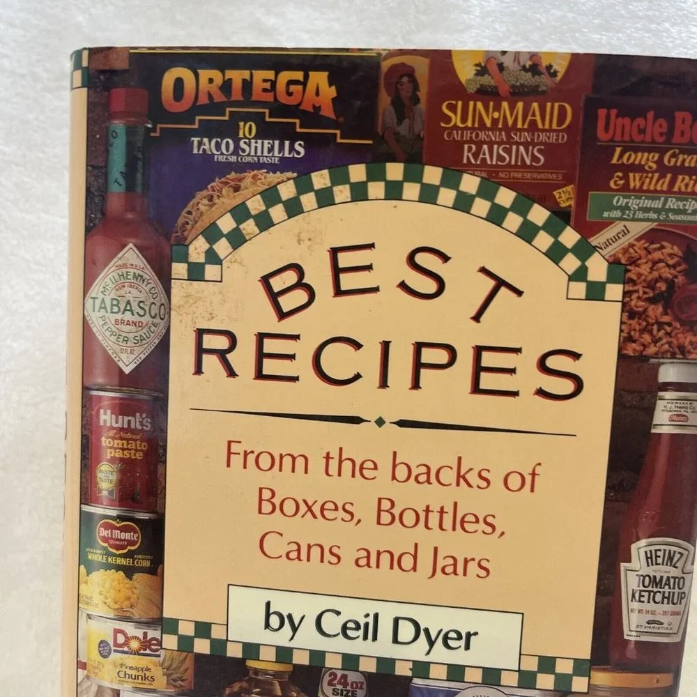 Best Recipes‎ from the Backs of Boxes, Bottles, Cans and Jars Ceil Dyer 1989 VTG